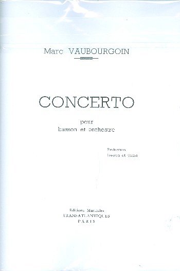 Concerto, FagKlav (Bu)