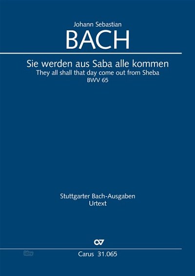 DL: J.S. Bach: Sie werden aus Saba alle kommen C-Dur BWV (Pa