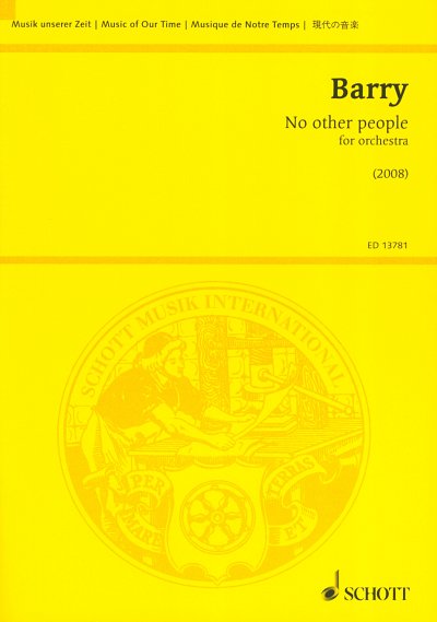 G. Barry: No other people, SinfOrch (Stp)