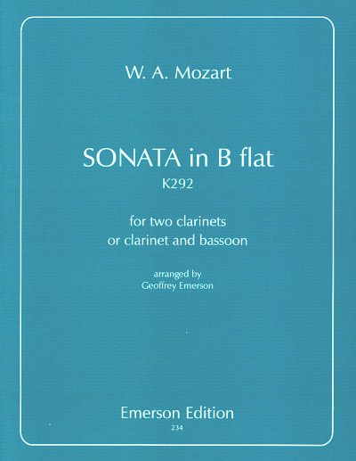 AQ: W.A. Mozart: Sonata in Bb major K292 (Bu) (B-Ware)