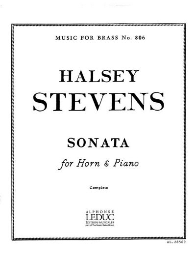 H. Stevens: Horn Sonata, HrnKlav (KlavpaSt)