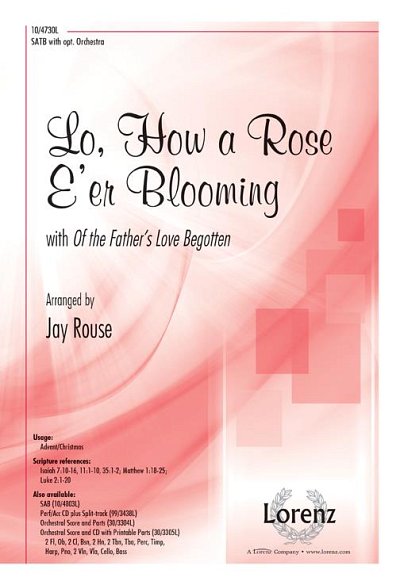 Lo, How a Rose E'er Blooming, Gch;Klav (Chpa)