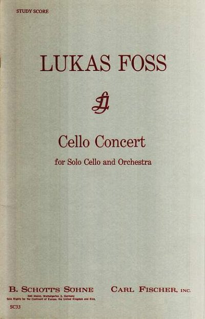 L. Foss: Cello Concert, Sinfo