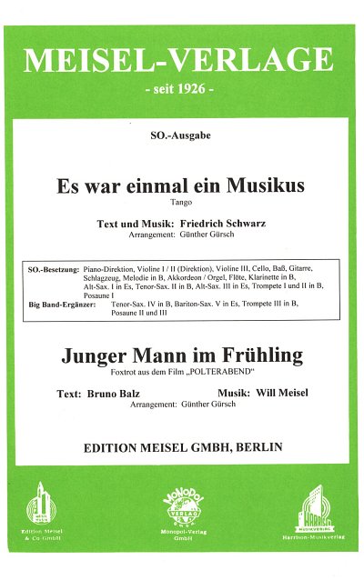 Schwarz Friedrich + Meisel Will: Es War Einmal Ein Musikus +