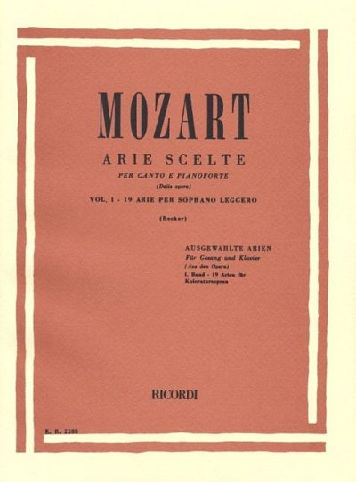 W.A. Mozart: Arie Scelte, GesKlav