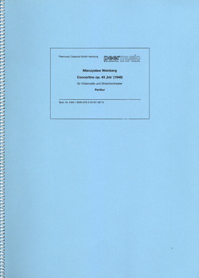 M. Weinberg: Concertino op. 43 ,bis', VcStro (PartSpiral)