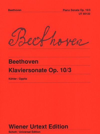 AQ: L. v. Beethoven: Sonate D-Dur op. 10/3, Klav (B-Ware)
