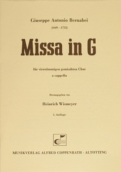 G.A. Bernabei: Missa in G G-Dur