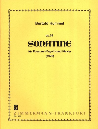 B. Hummel: Sonatine für Fagott und Klavier op. 59