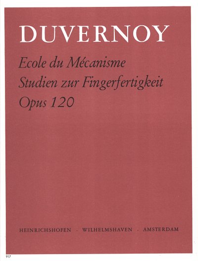 J.-B. Duvernoy: Ecole Du Mecanisme Op 120 Bd 1