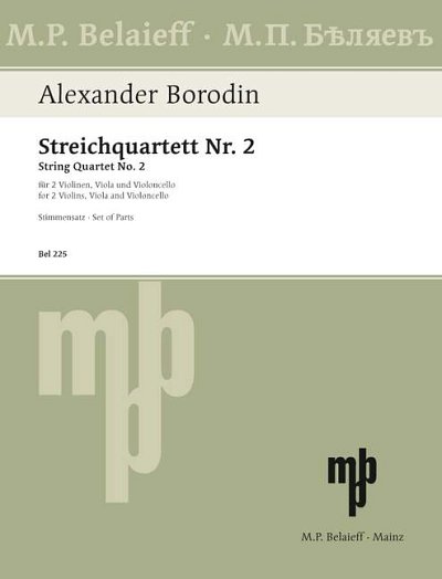 DL: A. Borodin: Streichquartett Nr. 2 D-Dur, 2VlVaVc (Stsatz