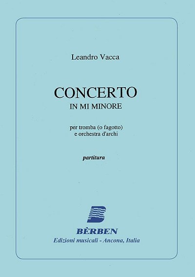 L. Vacca: Concerto in e minor (Part.)