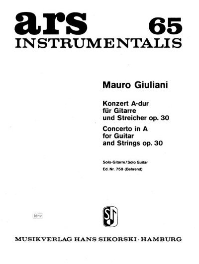 M. Giuliani: Konzert für Gitarre und Streicher A-Dur op. 30