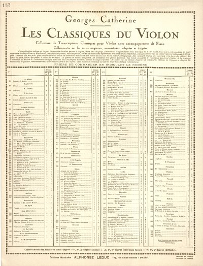 J.S. Bach: Classique Violon Nr. 183