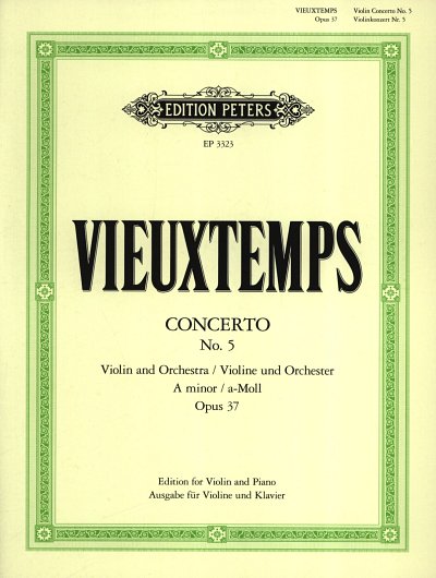 H. Vieuxtemps: Konzert Nr. 5, VlKlav (KA+St)