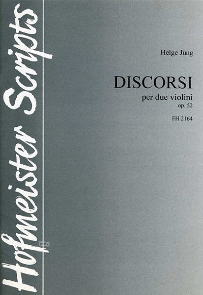 H. Jung: Discorsi op. 52, 2Vl (Sppart)