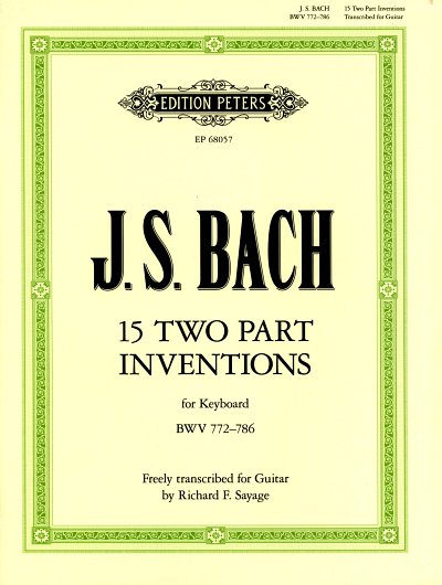AQ: J.S. Bach: 15 Two-Part Inventions BWV 772-786,  (B-Ware)