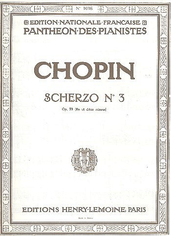 F. Chopin: Scherzo n°3 en Ut# min. Op.39, Klav