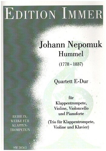 J.N. Hummel: Quartett E-Dur, TrVlVcKlav (KlavpaSt)