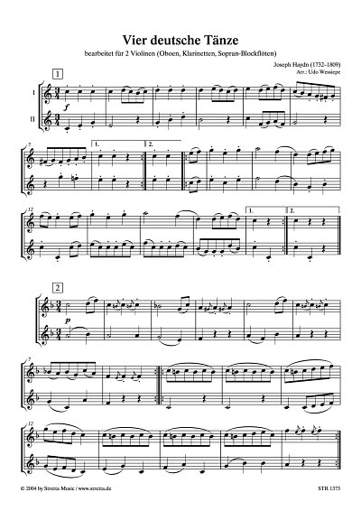 DL: J. Haydn: Vier deutsche Taenze