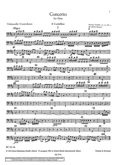 A. Vivaldi: Concerto  D-Dur op. 10/3 RV 428/PV 155