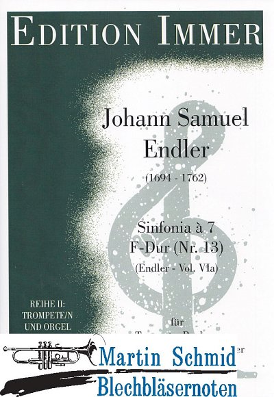 J.S. Endler: Sinfonia à 7 F-Dur Nr. 46, TrpPkKlav (KlavpaSt)