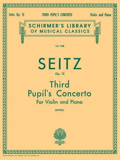 F. Seitz: Pupil's Concerto No. 3 in G Minor, Op. 12