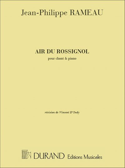 J.-P. Rameau: Air Du Rossignol, GesKlav