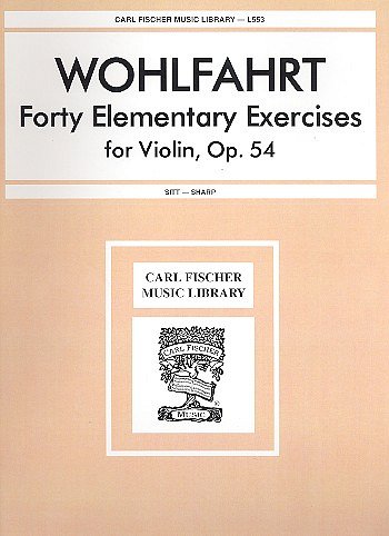 F. Wohlfahrt: 40 Elementary Exercises op. 54, Viol