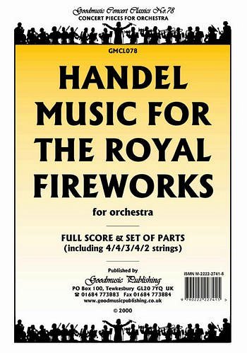 G.F. Händel: Music for the Royal Fireworks, Sinfo (Pa+St)