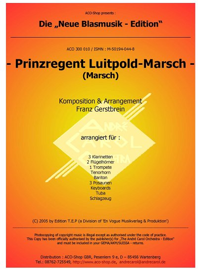 F. Gerstbrein: Prinzregent Luitpold Marsch, Blask