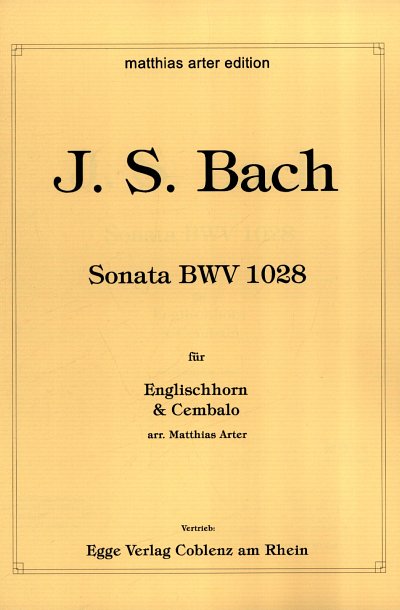 J.S. Bach: Sonate BWV1028, EhCemb (Pa+St)