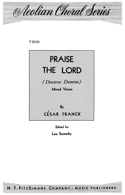 C. Franck: Praise the Lord