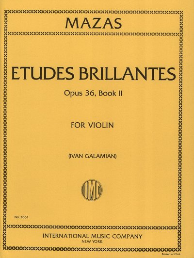 Studi Op 36 Vol 2 (Studi Brillanti) (Galamian), Viol