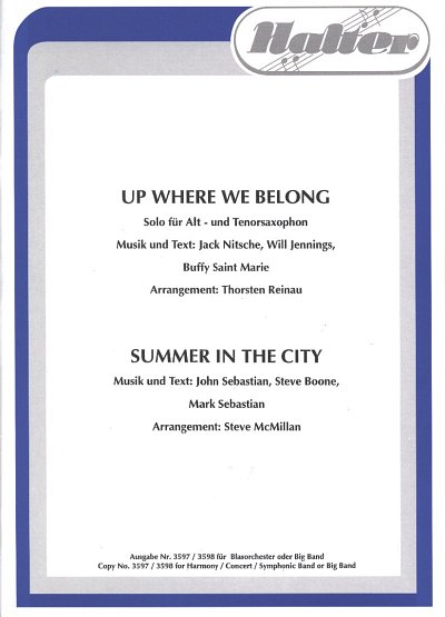 Sebastian John + Boone Steve + Nitsche + Jennings: Up Where We Belong + Summer In The City