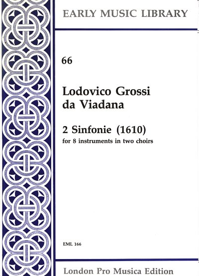Viadana Lodovico Grassi Da: 2 Sinfonie (1610) Early Music Li