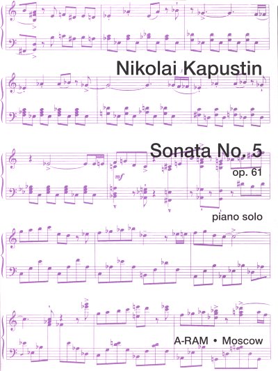 N. Kapustin: Sonata No. 5 op. 61, Klav