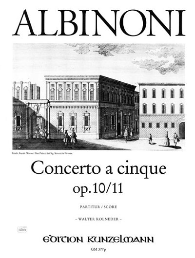 T. Albinoni: Concerto a cinque g-moll op. 1, VlStrBc (Part.)