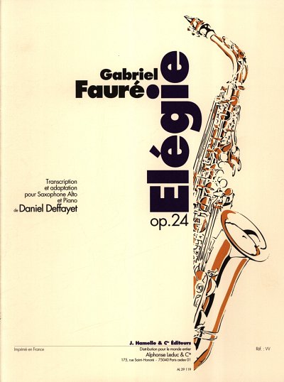G. Fauré: Elégie Op.24, ASaxKlav (Bu)