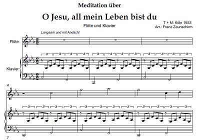 DL: (Traditional): O Jesu, all mein Leben bist , FlKlav (Par