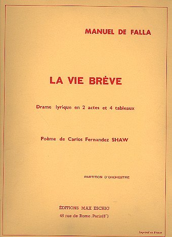 Vie Breve In 4 Orchestre, Sinfo (Part.)