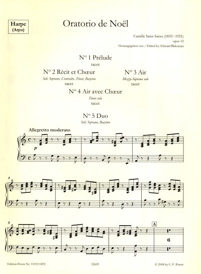 C. Saint-Saens: Oratorio De Noel Op 12