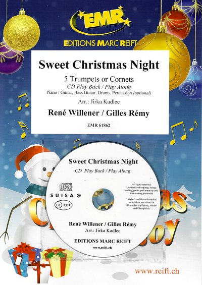 R. Willener: Sweet Christmas Night, 5Trp/Kor (+CD)