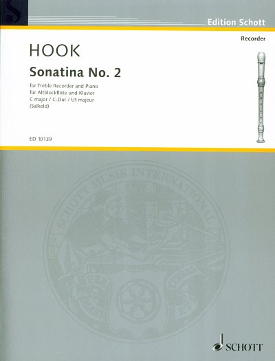 J. Hook: Sonatina Nr. 2  C-Dur, AblfKlav (KlavpaSt)