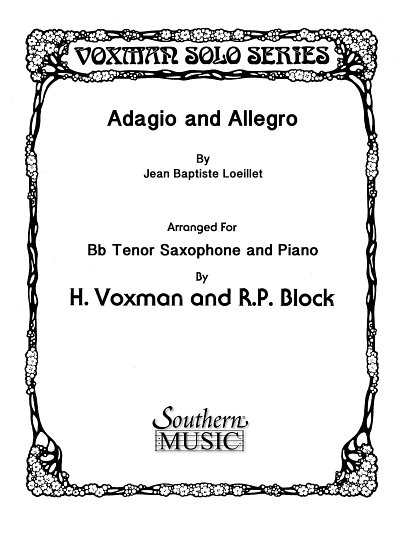 J.-B. Loeillet: Adagio and Allegro, Tsx/SsxKlav (KlavpaSt)