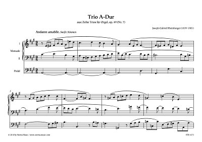 DL: J. Rheinberger: Trio A-Dur aus: Zehn Trios fuer Orgel, o