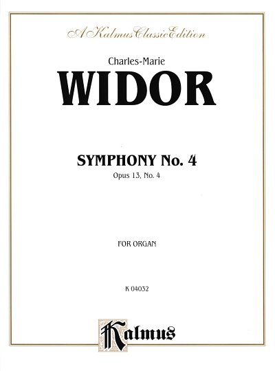 Widor Charles Marie: Sinfonie F-Dur Op 13/4