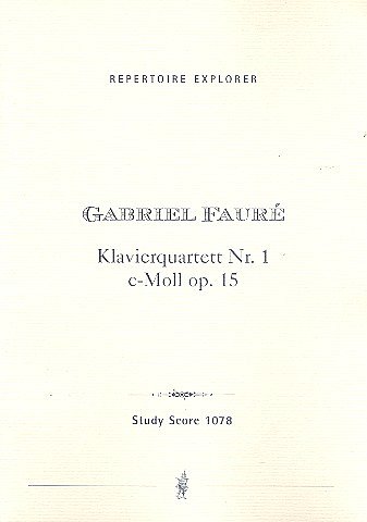 Quartett c-Moll Nr.1 op.15 für Violine, (Stp)