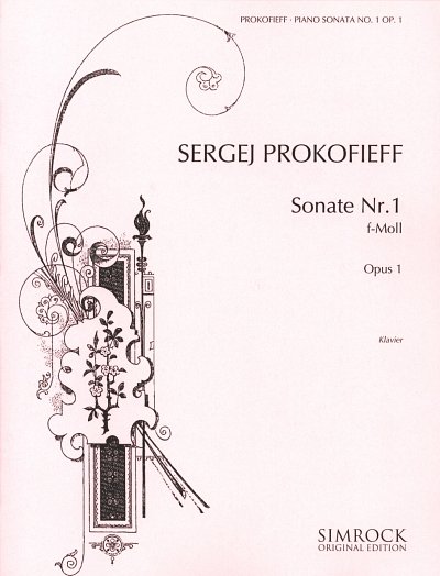 S. Prokofjew: Sonate Nr. 1 f-Moll op. 1 , Klav