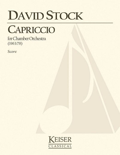 D. Stock: Capriccio for Small Orchestra - Full Score